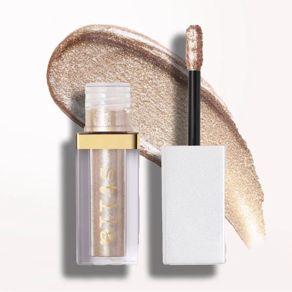 Stila Ocean Glisten & Glow Liquid Eyeshadow- champagne w multicolored glitter - Picture 2 of 7